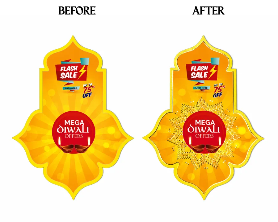 Before and after foiling project three