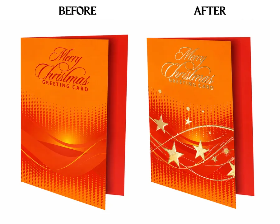 Before and after foiling project four