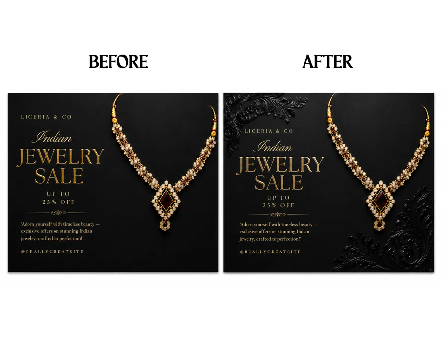Before and after foiling project five